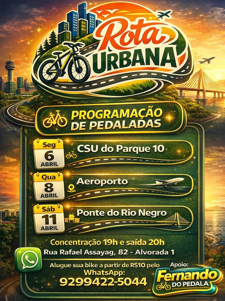 Flyer do evento CSU PARQUE 10